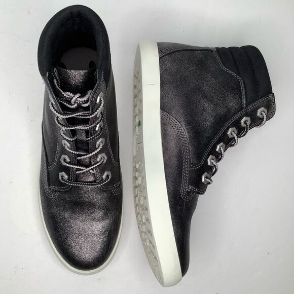 Timberland Dausette Metallic Leather Ankle Boot Sneaker Women’s Sz 7.5 Street - Picture 2 of 9